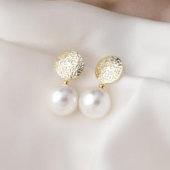 Korean fashion vintage pearl earrings