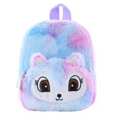 Cute fluffy unicorn design baby girl backpack