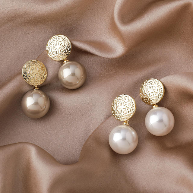 Korean fashion vintage pearl earrings