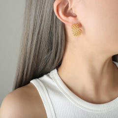 18KG stainless steel earrings open hoop earrings