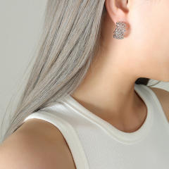 18KG stainless steel earrings open hoop earrings