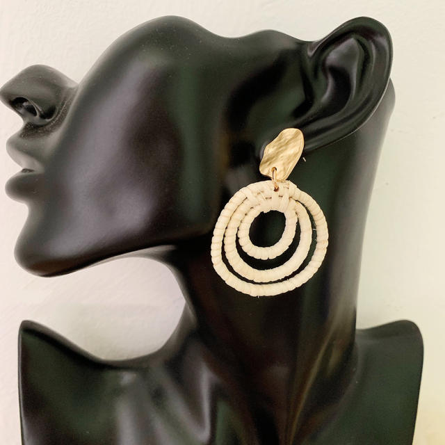Boho holiday trend braid earrings