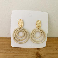 Boho holiday trend braid earrings