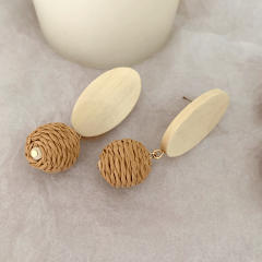 Boho holiday trend braid earrings