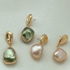 Baroque color pearl women earrings