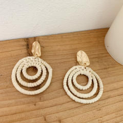 Boho holiday trend braid earrings