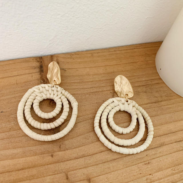 Boho holiday trend braid earrings