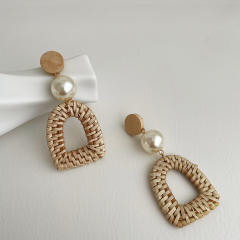 Handmade boho braid earrings