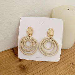 Boho holiday trend braid earrings