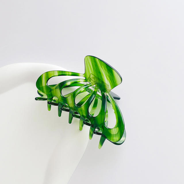 INS green color hair claw hair ties