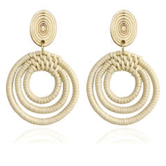 Boho holiday trend braid earrings