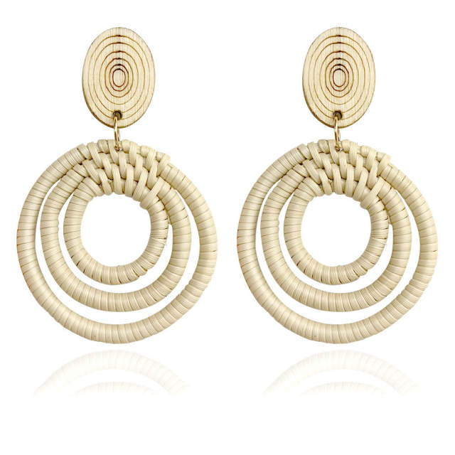 Boho holiday trend braid earrings