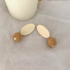 Boho holiday trend braid earrings