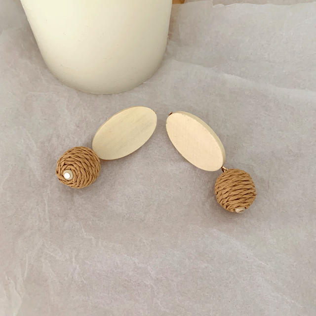 Boho holiday trend braid earrings