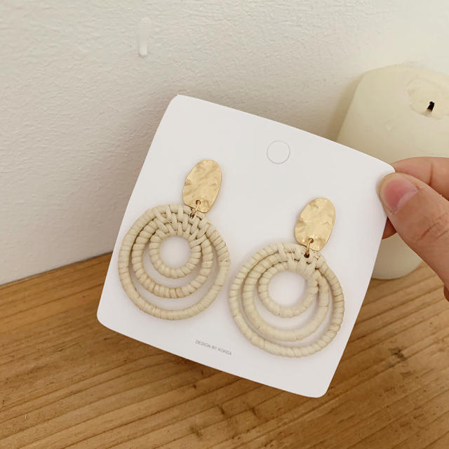 Boho holiday trend braid earrings