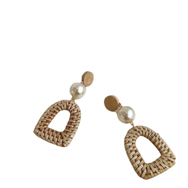 Handmade boho braid earrings