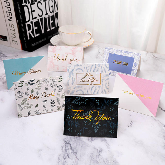INS gold color letter happy birthday greeting cards
