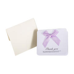 Color ribbon bow greeting cards