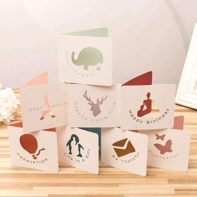 Hollow out design greeting cards