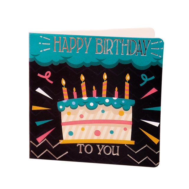 Creative greeting congratulation happy birthday cards