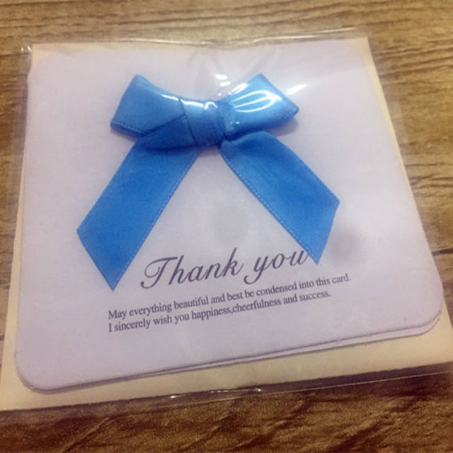 Color ribbon bow greeting cards