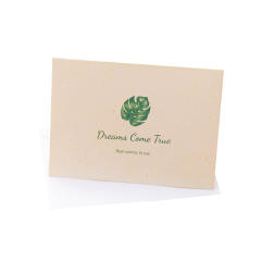 Concise green color business greeting cards