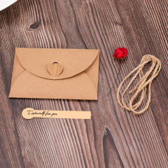 Vintage Kraft paper dry flower greeting cards