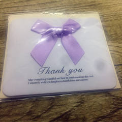 Color ribbon bow greeting cards