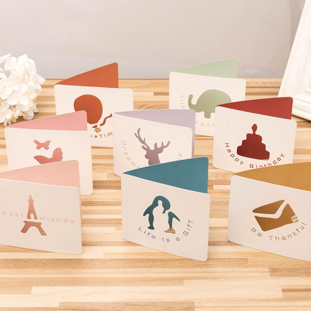 Hollow out design greeting cards
