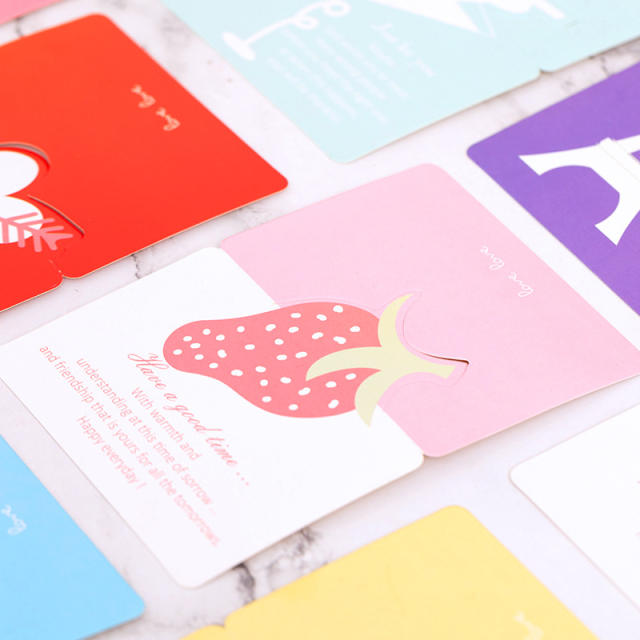 Korean fashion greeting cards