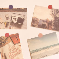 Handmade plain color round stickers 48pcs