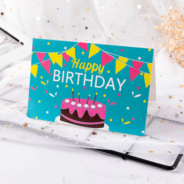 Cute painting happy birthday cards
