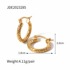 Stainless steel earrings unique hoop earrings