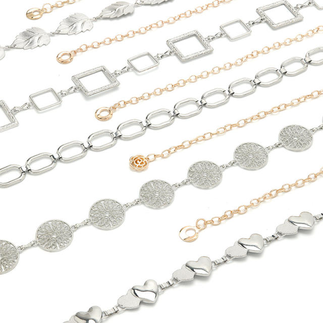INS metal feeling women chain belt