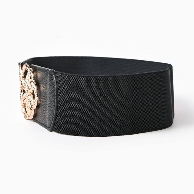 Winter design black color elastic black corset belt