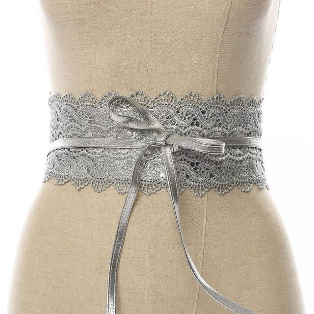 Vintage lace corset belt for women dress belt
