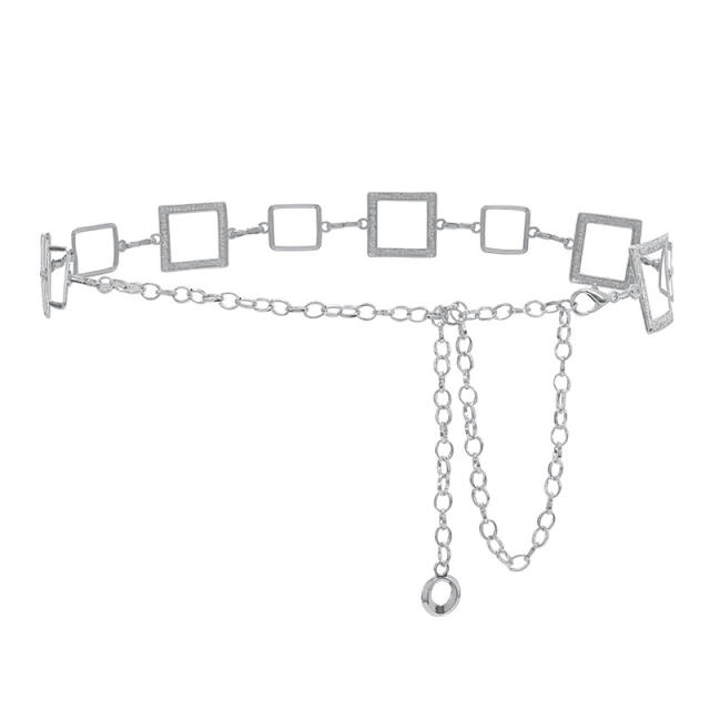 INS metal feeling women chain belt