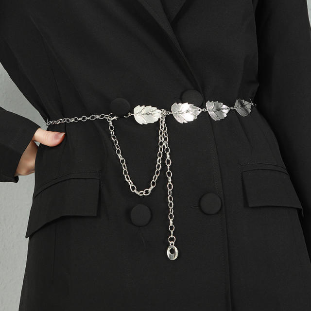 INS metal feeling women chain belt