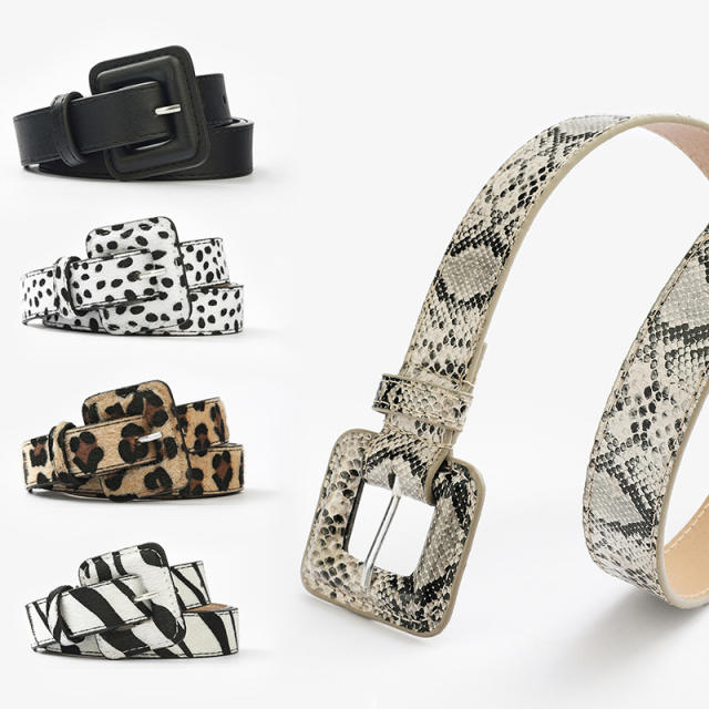 Occident fashion patterned buckle belt