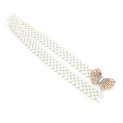 Korean fashion pearl beads chain belt