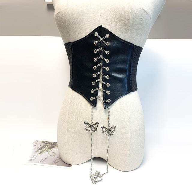 New design vintage wide corset belt for women