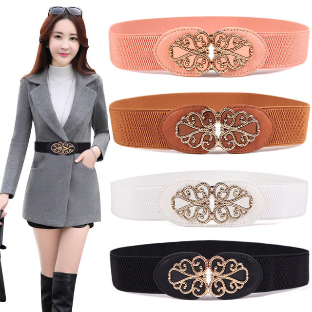 Korean fashion color elastic corset belt