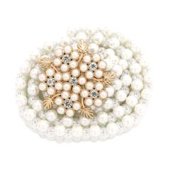 Korean fashion pearl beads chain belt