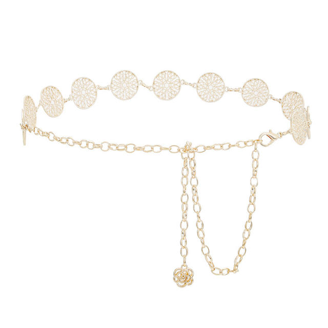 INS metal feeling women chain belt