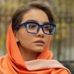 Occident fashion square rim reading glasses