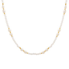 French elegant pearl bead choker necklace