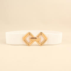 Metal buckle easy match elastic women corset belt