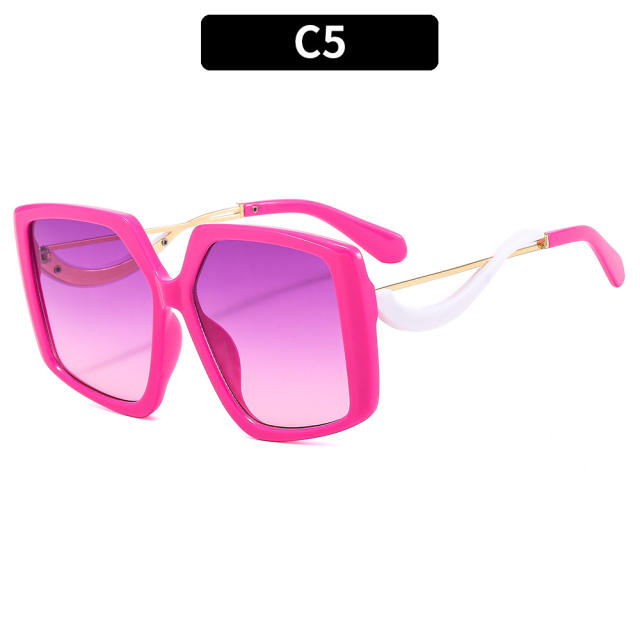 Butterfly rim colorful women sunglasses