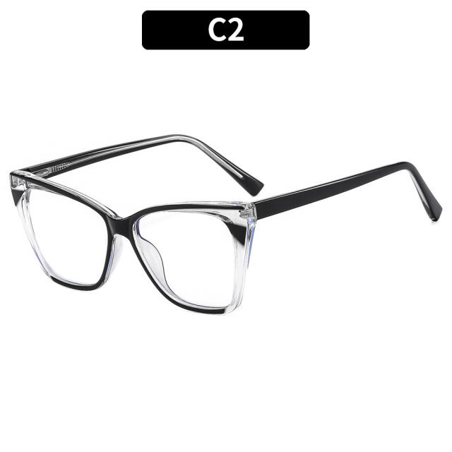 INS popular cat eye shape blue light reading glasses
