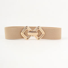 Metal buckle easy match elastic women corset belt